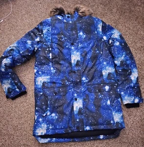 Land’s End Winter Warm Down Parka Coat Jacket~Kids Boys Sz XXL~Blue~Grow-A-Long - Picture 1 of 2