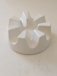 Keramik Teelicht Teekanne Stövchen Ständer weiß Mid Century Stil 5" - Bild 1 von 7