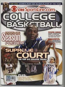 2005 CBS SPORTMAGAZIN SIGNIERT AUTOGRAMM AUTO CURTIS SUMPTER JOSH BOONE BAS - Bild 1 von 2