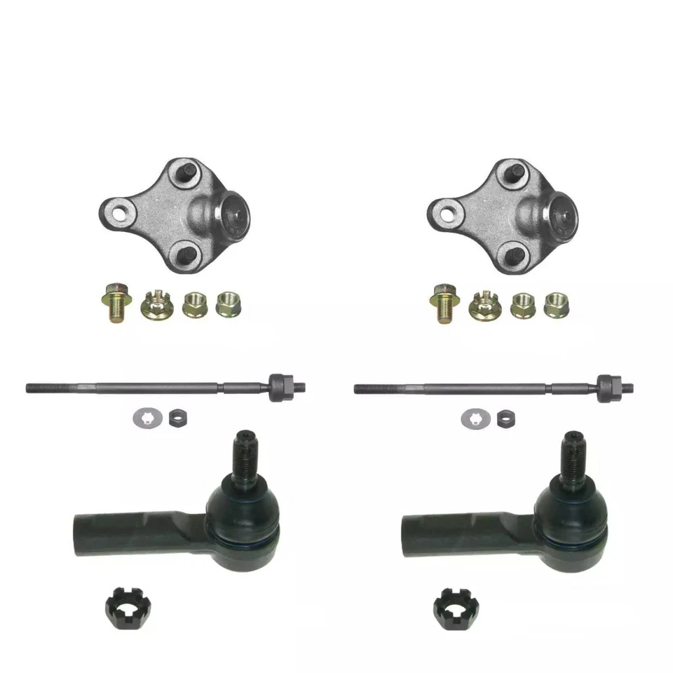 6 PC 2 Lower Ball Joints & 4 Tie Rod Ends Inner Outer Toyota Celica 90-93 - Imagem 1 de 1