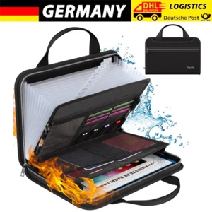 Feuerfeste Dokumentenbox Dokumententasche Wasserdicht Feuersiche 2200°F DHL - Bild 1 von 13