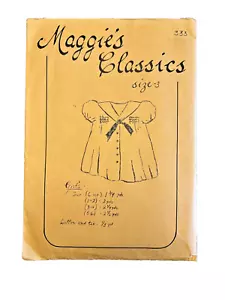 Maggies Classics Dress #333 Size 3 Girl Sewing Pattern Cut - Picture 1 of 3