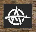 Anarchy Canvas Print / BACK Patch Human Liberation Rights Class War Anarcho punk