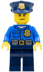 Lego ® - City ? - Set 60044 - Police Officer Gold Badge Scowl (Cty0476)