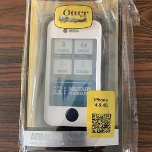 Otterbox Defender Case for iPhone 4 & 4S Heavy Duty Rugged Shockproof Cover - Picture 1 of 2