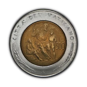 VATICAN CITY. 1982, 500 Lire - John Paul II, Family Fellowship, Grandfather 21 - Picture 1 of 3