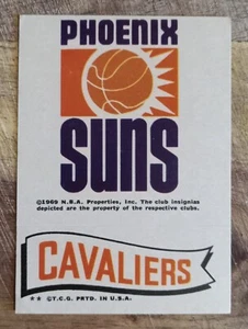 1969-1971 Topps Basketball ABA/NBA Team Sticker / Phoenix Suns & Cavaliers - Bild 1 von 2