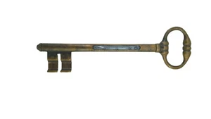 Termometro a forma di chiave in ottone anticato per enologia da vino appendere - Imagen 1 de 2