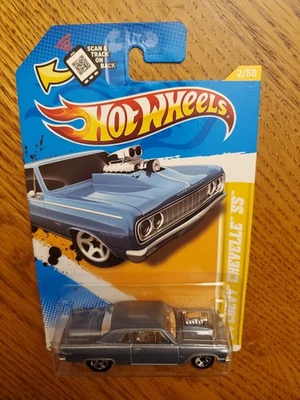 2012 Hot Wheels #2 New Models  '64 CHEVY CHEVELLE SS Gray w/Chrome 5 Spokes  A1 - Image 1 of 2