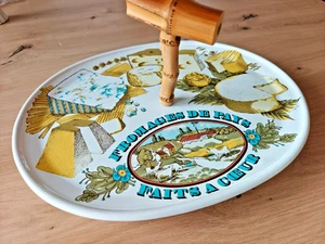 Plato grande de queso vintage Estello mango de madera original, raro, grande - Imagen 1 de 17