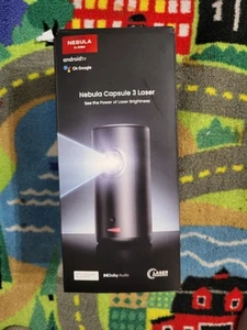 Nebula By Anker Capsule 3 Laser Smart Projector, Black New In Sealed Box - Picture 1 of 3