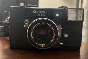 KONICA C35 AF Auto Focus Point & Shoot 35mm Film Camera - Untested As Is - Picture 1 of 12