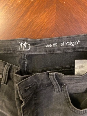 Pantalones de mezclilla NUEVAS DIRECCIONES TALLA 8S gris suave elástico algodón/poliéster corte recto Foto 1 de 4