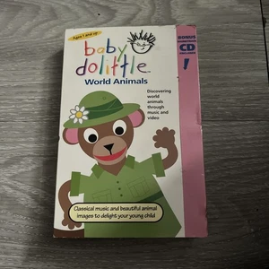 Baby Einstein Baby Dolittle World Animals VHS Tape Missing CD - Picture 1 of 4