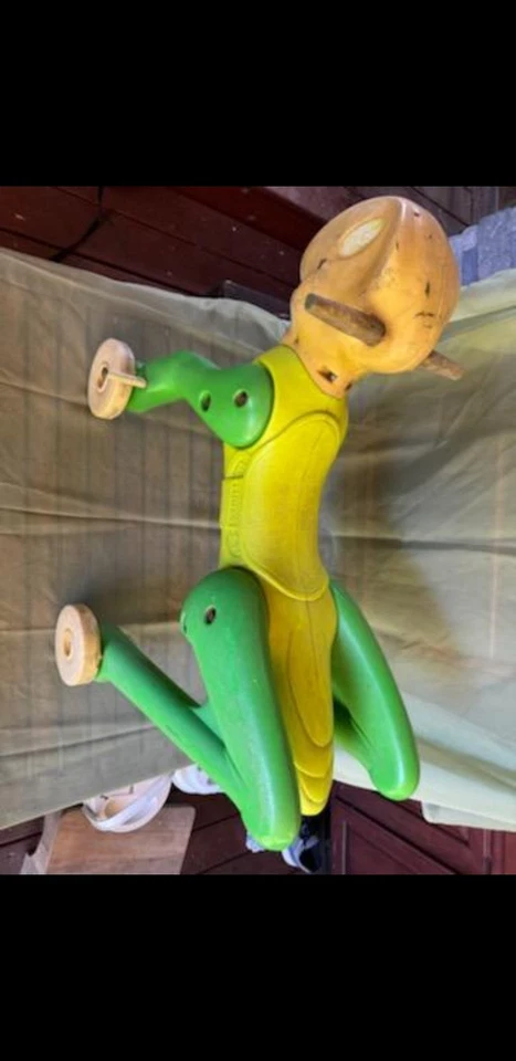 罕见老式/复古 1974 年 MARX HAPPY HOPPER RIDE-ON GRASSHOPPER 玩具  — 第 1/4 张图片