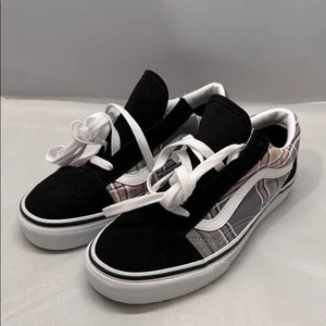 Vans Black and Multicolor Plaid Sneakers - Picture 1 of 6