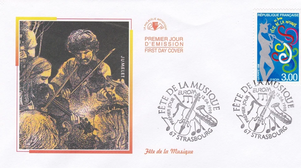 France 1998 FDC Fete of The Music yt 3166 - Image 1 of 1