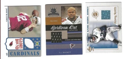 3 Football Memorabilia: Josh McCown, T.J. Duckett, Jimmy Smith - Image 1 of 2