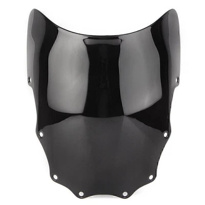Moto Windshield Wind Screen for Kawasaki EX500 Ninja 500R 1993-2009 Black Foto 1 de 4