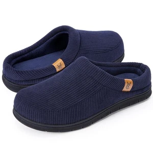 Men's Moccasin Slippers Comfy Soft Durable Slip-on Indoor Memory Foam House S... - Picture 1 of 7