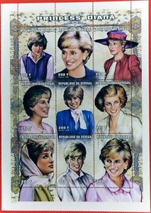 Senegal 1303 MNH mini sheet Princess Diana over the years ZAYIX DC17260208AN50M - Picture 1 of 3