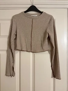 Primark Size S 10/12 Cream Long Sleeve Top Great Condition - Picture 1 of 2