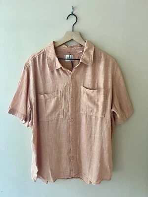 Men’s BDG Solid Gauze Button Down Shirt - Rose (New With Tags) - Image 1 of 2
