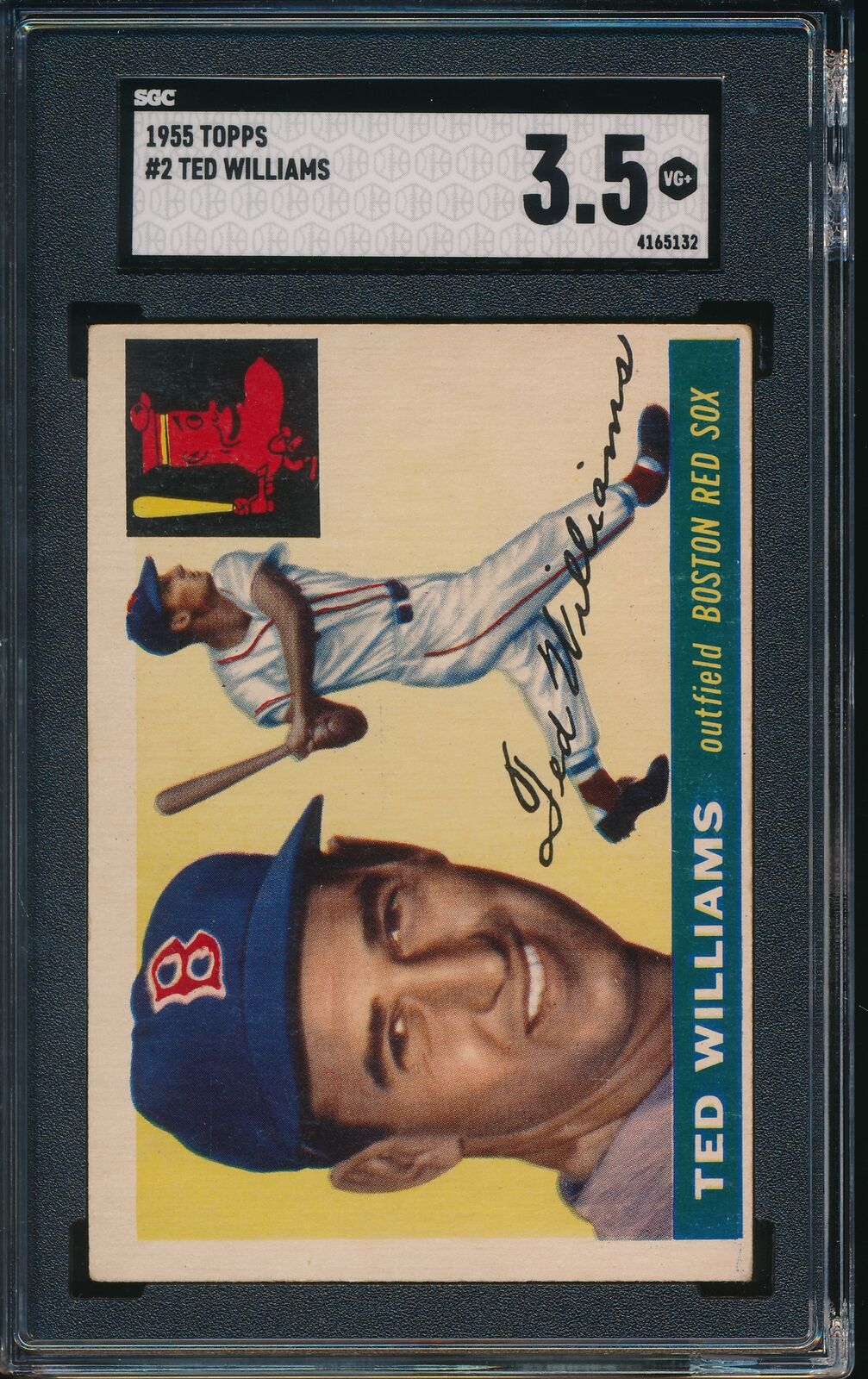 1955 Topps Ted Williams #2 SGC 3.5 VG+ -5132