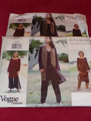 🌹VOGUE AMERICAN DESIGNER #1356 - DONNA KARAN VEST-TUNIC-PANTS PATTERN 6-22 FF - Image 1 of 2