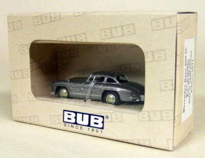 BUB 1/87 - 06704 Mercedes Benz 300SL Gris Metálico - Modelo de coche Diecast Foto 1 de 2
