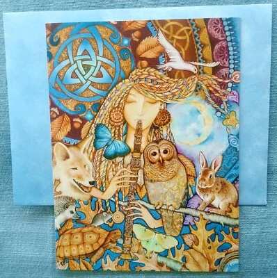 Holly Sierra, "Woodland Song" (1) Leanin' Tree Thank You Card, With (1) Envelope - Image 1 of 4