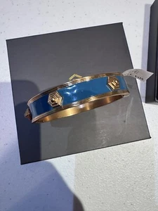 Julie Vos Hinged Cuff Bangle Bracelet 24k Gold Plate NWT - Picture 1 of 4