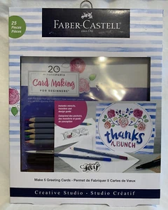 Faber-Castell  Greeting Card Making Kit For Beginners 25 Pc Set NEW Sealed - Picture 1 of 8