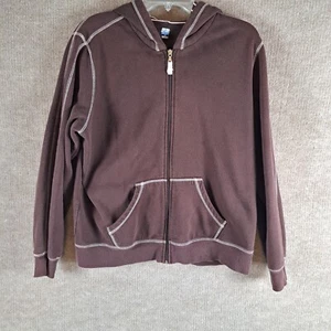 SJB Active Hoodie Sweatshirt Women's Size Large Full Zip Brown - Picture 1 of 8