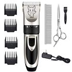 Dog Grooming Kit Clippers Low Noise Electric Quiet Rechargeable Cordless Pet ...