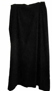 Maxi gonna lunga donna vintage Notations elasticizzata lati velluto nero gonna zip grande - Foto 1 di 13