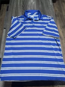Men’s Under Armour Royal Blue/Gray Golf Shirt Size XL - Imagen 1 de 4
