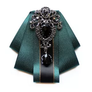 Boy’s Bow Tie Necktie Rhinestone Bow tie, Neck Brooch Gemstone, High Quality - Picture 1 of 1