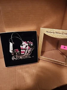 BALDWIN Beacon ChemArt DESIGN BRASS Christmas Ornament 3D Santa On Sleigh Gifts - Picture 1 of 7