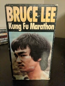 Bruce Lee Kung Fu Marathon VHS 4 Movies Total 2 Tapes *BUY 2 GET 1 FREE* - Picture 1 of 2