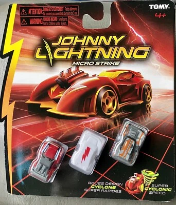 Paquete de 3 Johnny Lightning Micro Strike **Rare Chase “White Lightning”** Foto 1 de 2