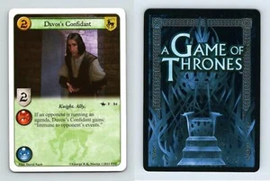 Davo's Confidant #F 84 A Game Of Thrones Trial By Combat 2011 LCG Card - Picture 1 of 1
