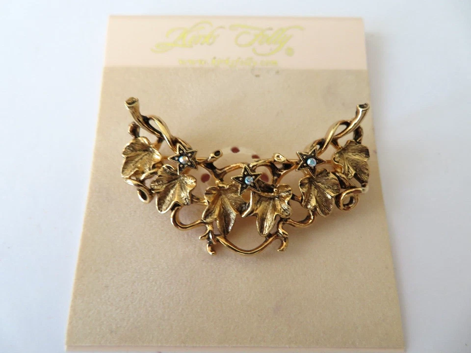 PIN ESTRELLA/HOJA KIRKS FOLLY VINTAGE Foto 1 de 1