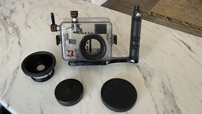 Ikelite Underwater Housing For Olympus C740 C750 By plus Bonus 0.56x Wide Lens - Image 1 of 4