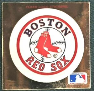 Vintage 1991  Boston Red Sox Fleer Team Logo Sticker - Picture 1 of 1