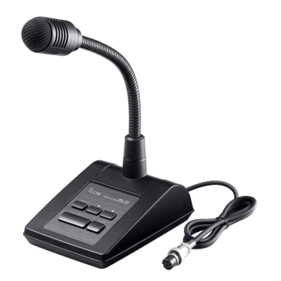 Icom Desktop Stand Microphone Dynamic per Radio SM-50 Nero 8 pin dal Giappone - Immagine 1 di 2
