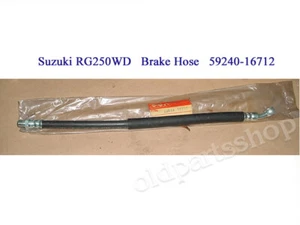 Suzuki RG250 Front Brake Hose NOS RG GAMMA 250 BRAKE RUBBER PIPE OEM 59240-16712 - Picture 1 of 1