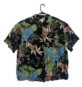 Mens Shirt-ISLAND PASSPORT Hawaiian 100% rayon tropical buttondown ss-2XL - Picture 1 of 6