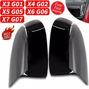 Tapas de cubierta de espejo retrovisor lateral M Look negro brillante para BMW X3 F25 X5 F15 X6 F16 2014-2018 - Imagen 1 de 12