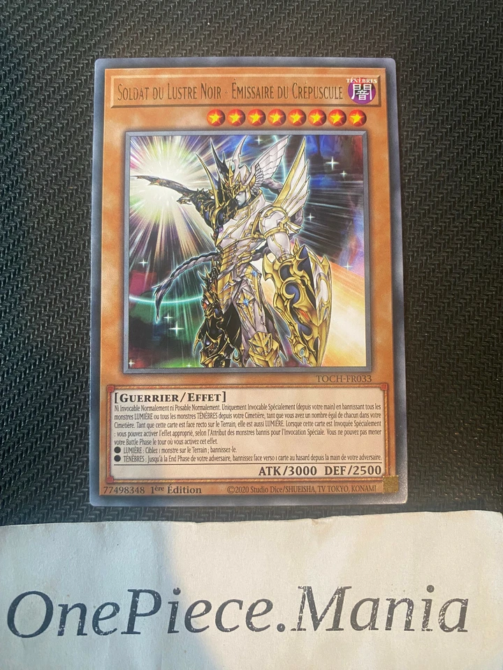 Carte Yu-Gi-Oh! Soldat du Lustre Noir - Émissaire du Crépuscule TOCH-FR033 Rare - Photo 1/1